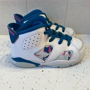 Jordan 6 Retro White Laser Fuchsia Green Abyss